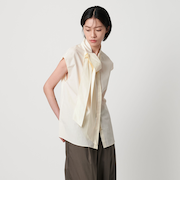 ＜AEWEN MATOPH＞ イレギュラータイカラーブラウス - ウォッシャブル -