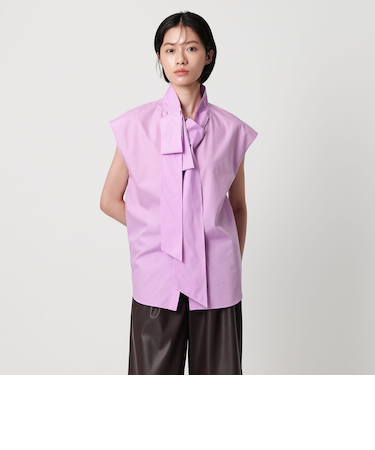 ＜AEWEN MATOPH＞ イレギュラータイカラーブラウス - ウォッシャブル -