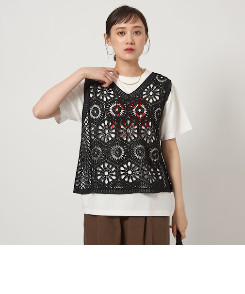 クロシェ ベスト -ウォッシャブル-