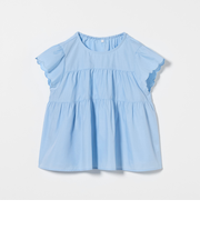 スカラップ フリルブラウス / キッズ  140cm-160cm