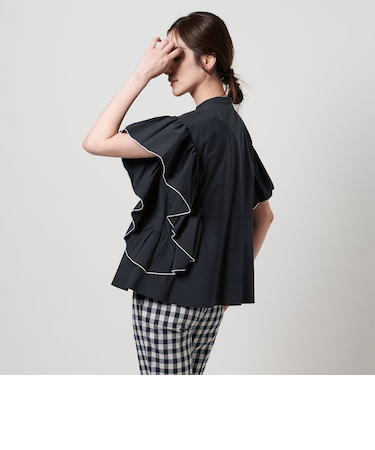 イージー フレアスリーブ ブラウス ‐撥水・UVカット・防シワ‐