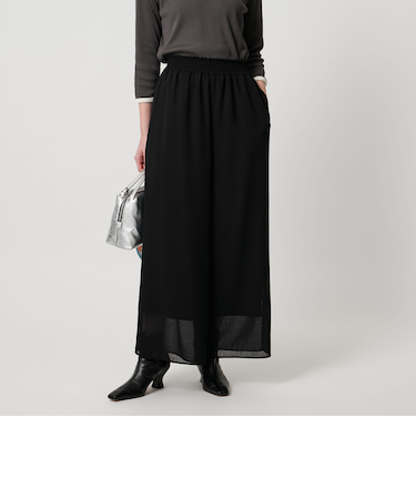 ツイル  ワイド パンツ ‐ウォッシャブル‐