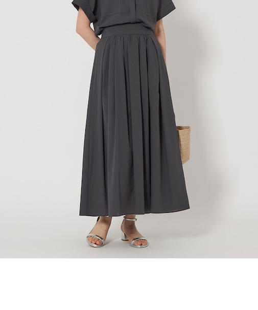 Breeze Cool エアリー ギャザー スカート -マシンウォッシャブル・吸水速乾・通気性-