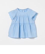 スカラップ フリルブラウス / キッズ  100cm-130cm