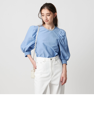 MANTECO パフスリーブ ブラウス ウォッシャブル