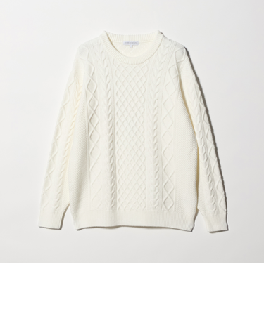 ミドルゲージ アラン ニット-ウォッシャブル-＜A DAY IN THE LIFE＞