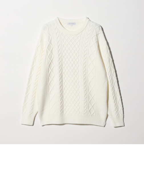 ミドルゲージ アラン ニット-ウォッシャブル-＜A DAY IN THE LIFE＞