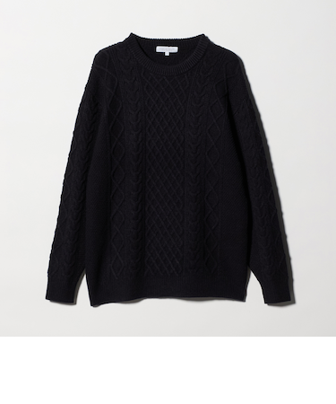 ミドルゲージ アラン ニット-ウォッシャブル-＜A DAY IN THE LIFE＞