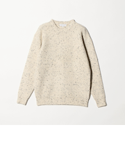 ミドルゲージ アゼ ネップ クルーネックニット-ウォッシャブル-＜A DAY IN THE LIFE＞