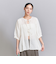 コットンドビー リボンブラウス -2WAY/ウォッシャブル-