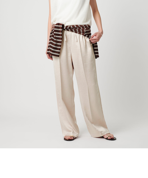 ポリエステルサテンサイドラインパンツ