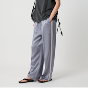 ポリエステルサテンサイドラインパンツ