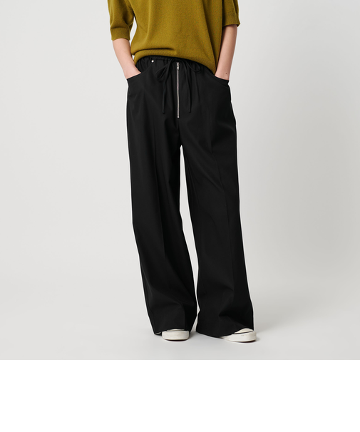 コットンギャバ ワイドイージーパンツ