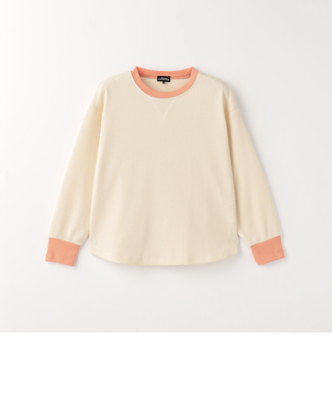 ドライワッフル リンガー プルオーバー / キッズ  100cm-130cm - 吸水速乾 -