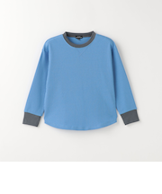 ドライワッフル リンガー プルオーバー / キッズ  100cm-130cm - 吸水速乾 -