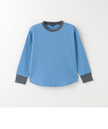 ドライワッフル リンガー プルオーバー / キッズ  100cm-130cm - 吸水速乾 -