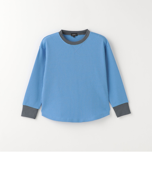 ドライワッフル リンガー プルオーバー / キッズ  100cm-130cm - 吸水速乾 -