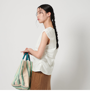 サイドギャザー ノースリーブ プルオーバー -吸水速乾-