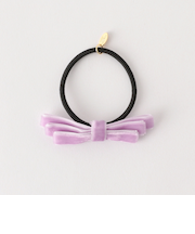 ベロアリボンヘアゴム  / キッズ