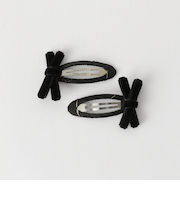 ベロア リボンクリップ / キッズ