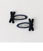 ベロア リボンクリップ / キッズ