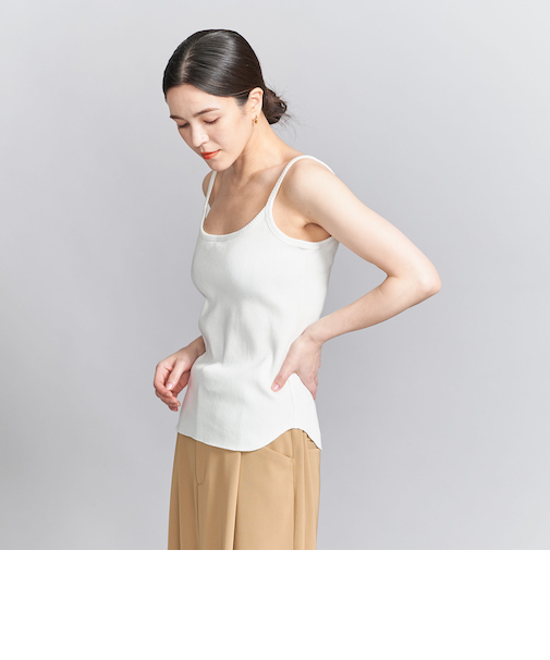 コットンリブ ブラキャミソール