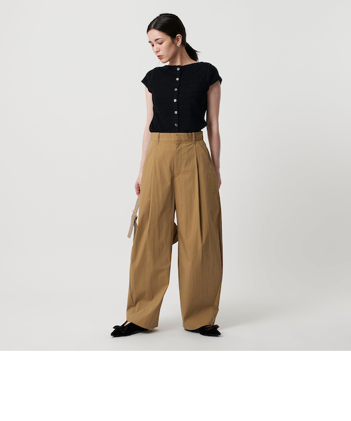 タック カーブパンツ -接触冷感-