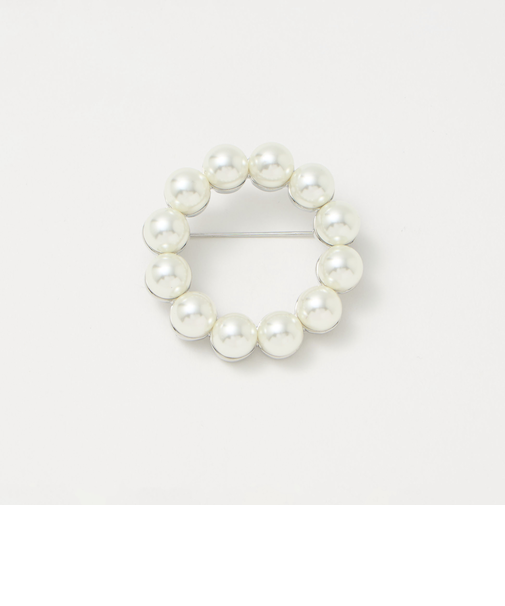 フェイクパール サークル ブローチ ＜A DAY IN THE LIFE＞
