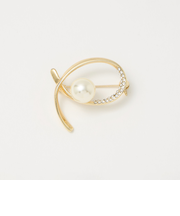 フェイクパール×ガラス ブローチ ＜A DAY IN THE LIFE＞