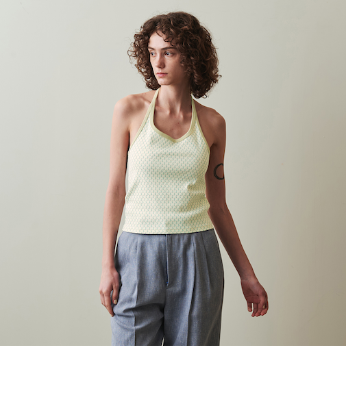 ＜Steven Alan＞プリント ホルターネック Tシャツ