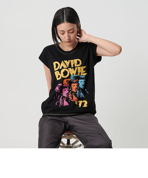 デヴィッド・ボウイ/ジョン＆モーリー制作レア限定ロング丈Tシャツ MKT studio＞David Bowie ショートスリーブTシャツ｜ユナイテッド