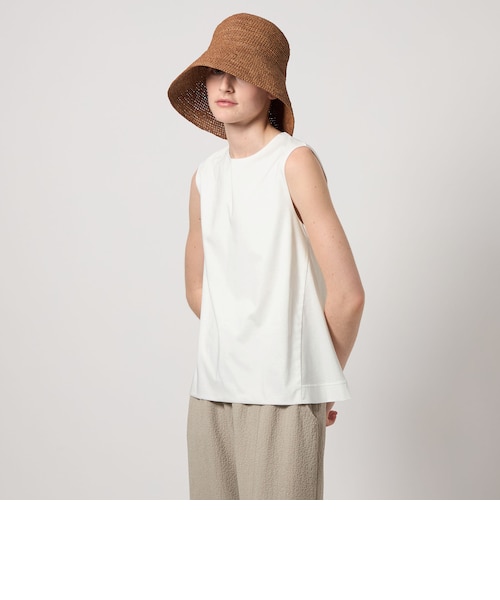 【BEIGE】<Steven Alan>コットン レーヨン ノースリーブ プロオーバー Steven Alan＞コットン レーヨン ノースリーブ プロオーバー
