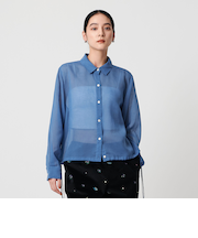 ポリエステル シアードロストヘムシャツ