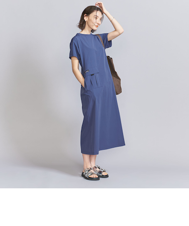 【別注】＜THOUSAND MILE＞ショートスリーブワンピース -UVカット/はっ水-