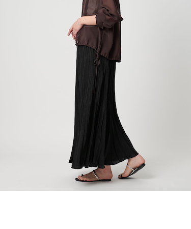 ポリエステル ランダムプリーツスカート