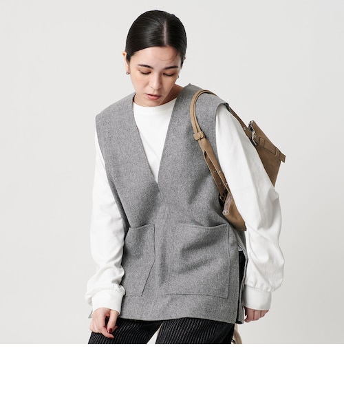 フロントポケット Vネックベスト ウォッシャブル｜ユナイテッド