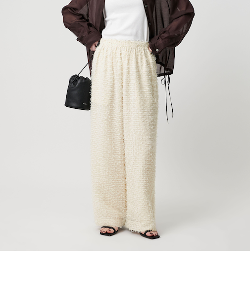 フリンジ イージーパンツ -ウォッシャブル-