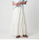 ピンタックティアード レースロングスカート