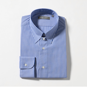 ダブルストライプ タブカラーシャツ-イージーケア-＜A DAY IN THE LIFE＞