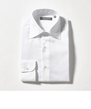 ヘリンボーン セミワイドカラーシャツ-イージーケア-＜A DAY IN THE LIFE＞