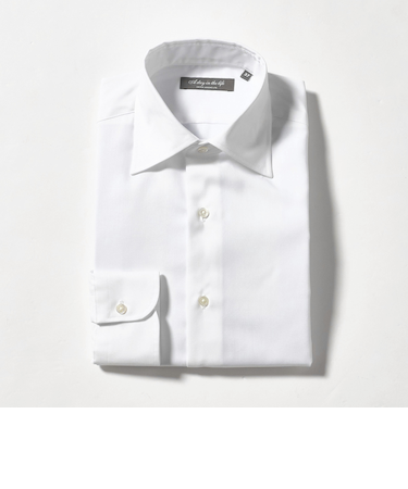 ヘリンボーン セミワイドカラーシャツ-イージーケア-＜A DAY IN THE LIFE＞