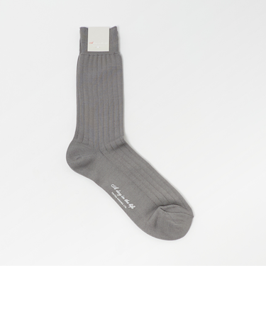 シルケット ワイドリブ レギュラーソックス＜A DAY IN THE LIFE＞