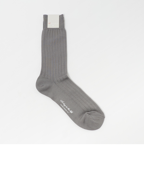 シルケット ワイドリブ レギュラーソックス＜A DAY IN THE LIFE＞