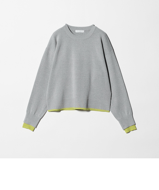 レイヤードスリーブ ニット ‐ウォッシャブル‐＜A DAY IN THE LIFE＞