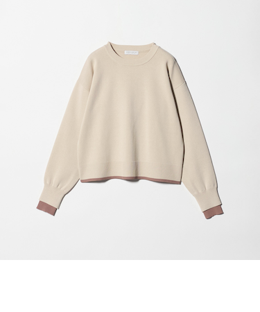 レイヤードスリーブ ニット ‐ウォッシャブル‐＜A DAY IN THE LIFE＞