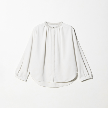 ギャザー メタルボタンブラウス ＜A DAY IN THE LIFE＞