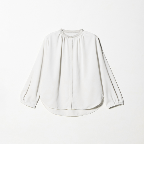 ギャザー メタルボタンブラウス ＜A DAY IN THE LIFE＞