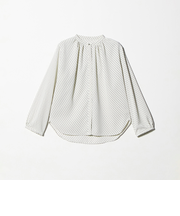 ギャザー メタルボタンブラウス ＜A DAY IN THE LIFE＞