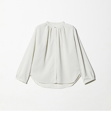 ギャザー メタルボタンブラウス ＜A DAY IN THE LIFE＞