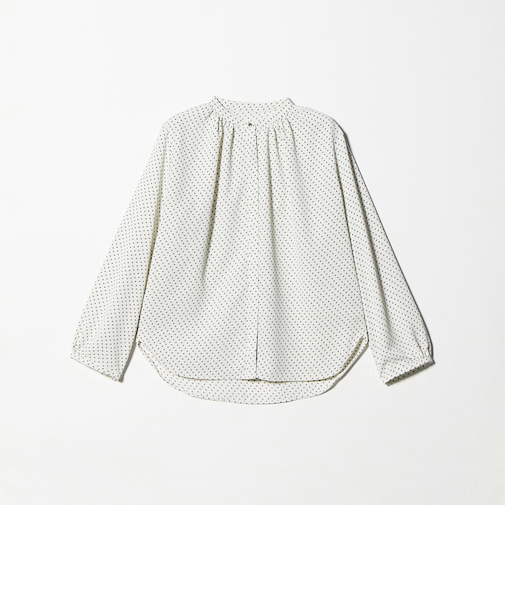 ギャザー メタルボタンブラウス ＜A DAY IN THE LIFE＞